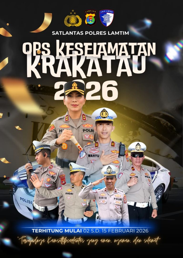 SATLANTAS POLRESTA LAMPUNG TIMUR MULAI (0PS) MELAKSANAKA OPRASI KRAKATAU KESELAMATAN