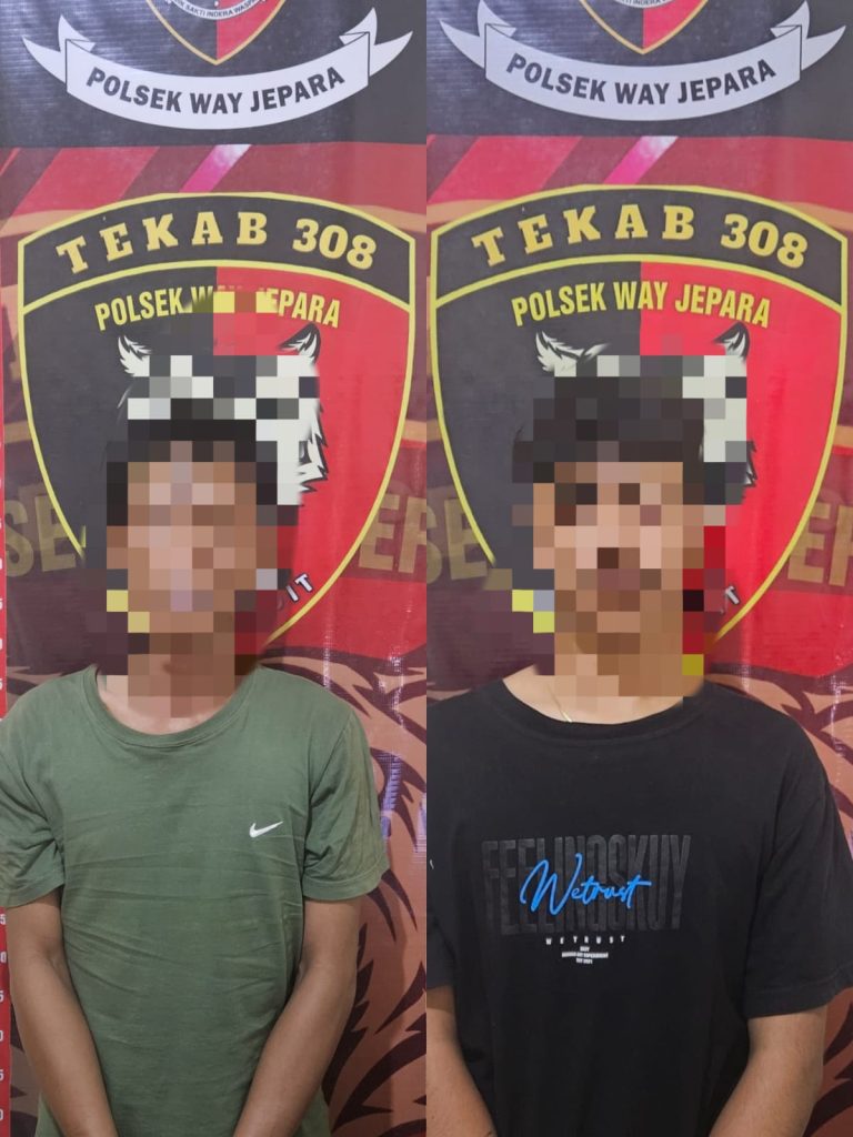 Dua orang pelaku Curanmor di bekuk tekap.308.Polsek wayjepara lamtim